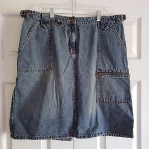 Vintage Faded Glory Jean Skirt Size 16